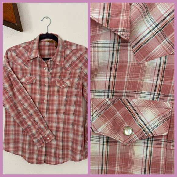 SOLD****Cowboy Core Wranglers Pearl Snap Blouse****SOLD - Picture 1 of 11